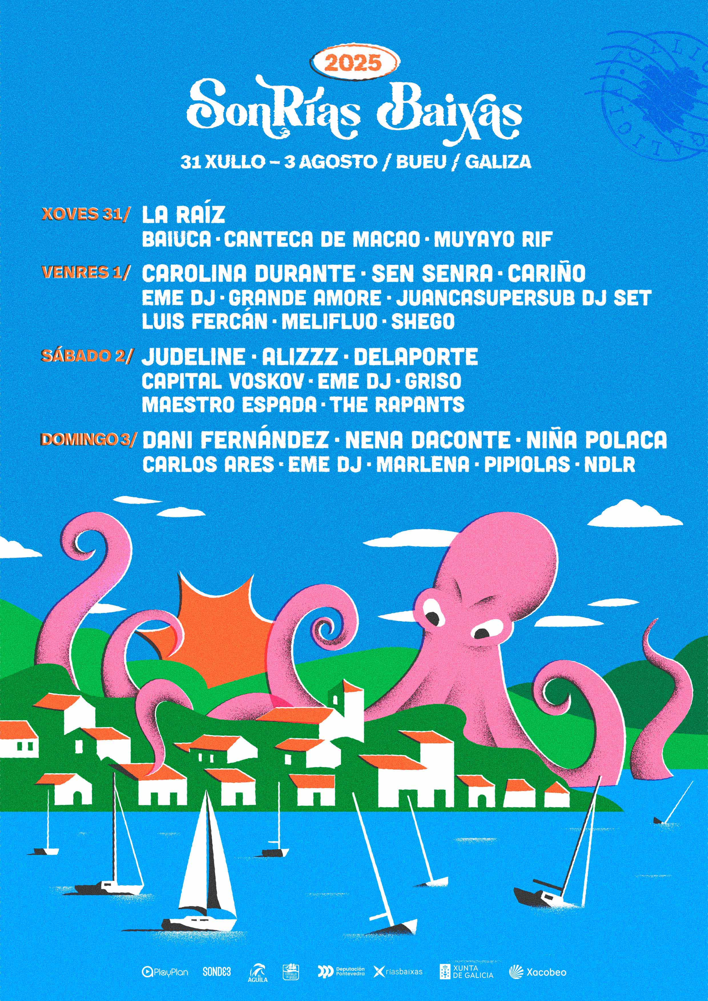 cartel de Sonrias Baixas 2025