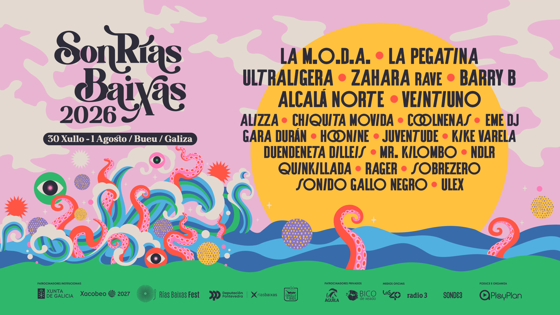 cartel de Sonrias Baixas 2026